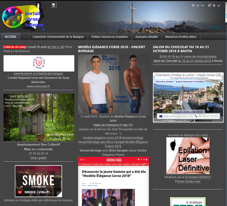 Ancien site Portail-Corse-Balagne.fr